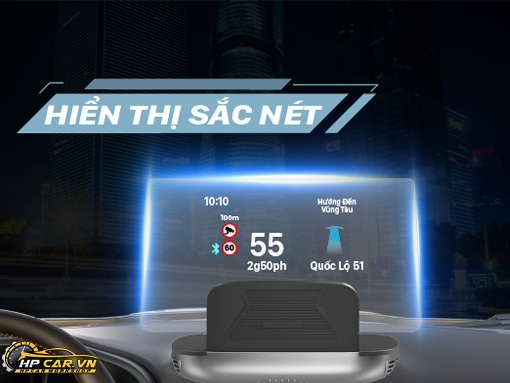 HUD Vietmap H1N 9 phụ kiện hiển thị kính lái