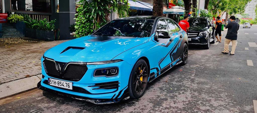 Tổng hợp mẫu Vinfast Lux A2.0 độ Bodykit đẹp 9 Độ đèn VinFast Lux A2.0 kiểu Rolls-Royce