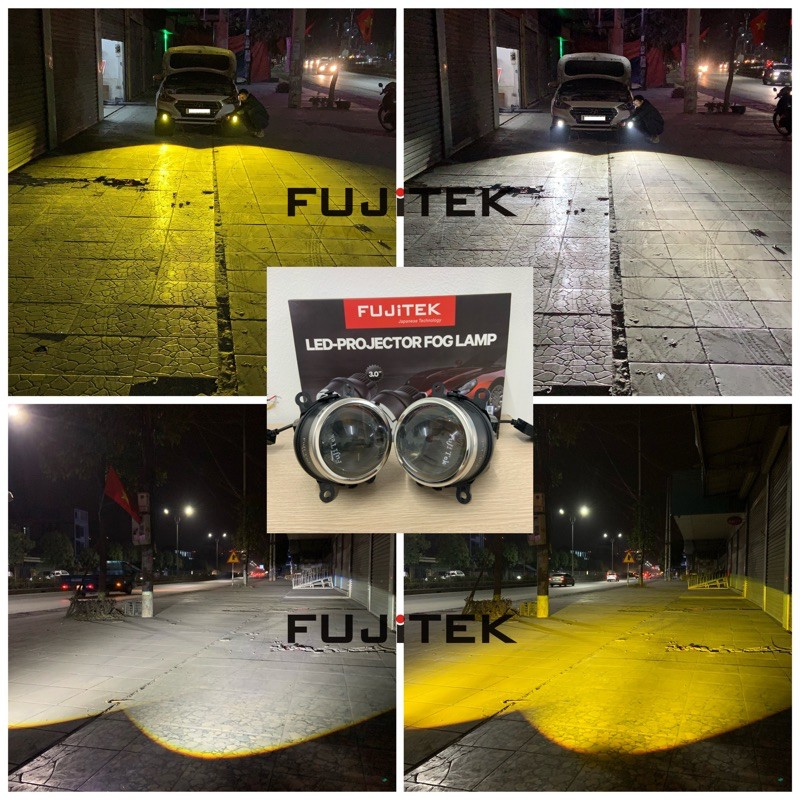 Đèn Bi gầm Led 2 chế độ pha cos Fujitek Đèn Bi gầm Led 2 chế độ pha cos Fujitek