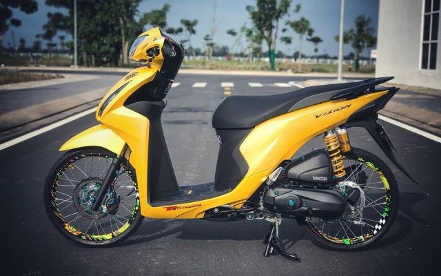  Xe vision màu vàng dọn kiểng 