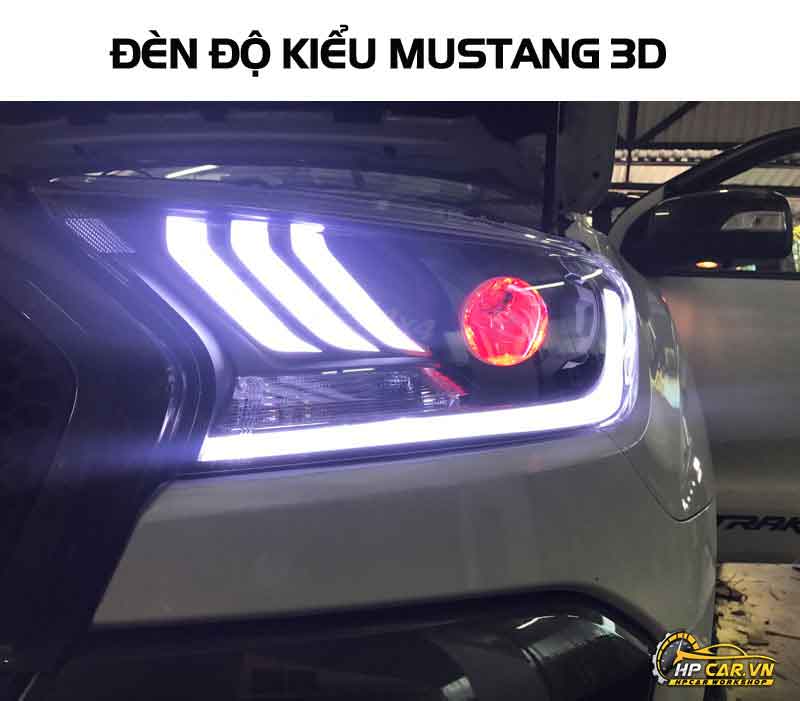 Độ cụm đèn trước kiểu Ford Mustang Độ cụm đèn trước kiểu Ford Mustang