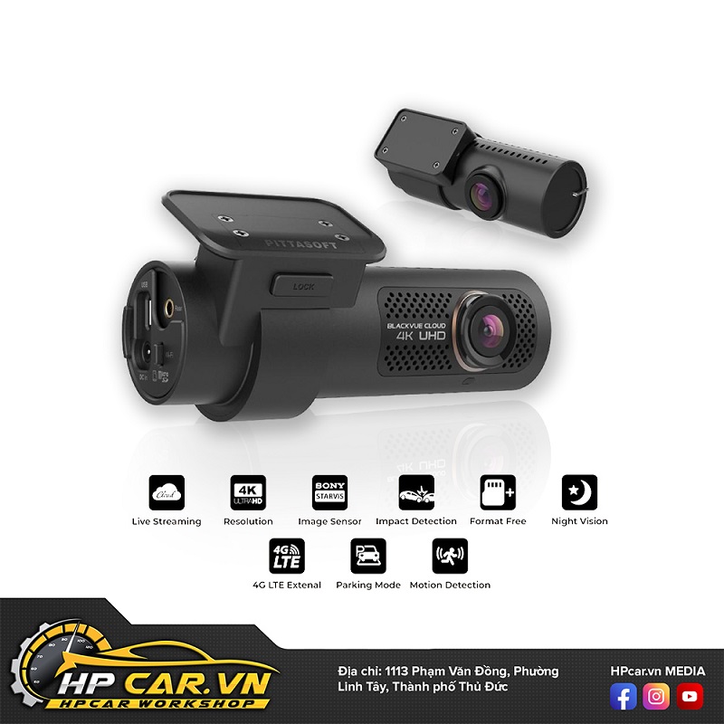 Camera giám sát hành trình ô tô 4K đầu tiên của dòng Blackvue Camera giám sát hành trình ô tô 4K đầu tiên của dòng Blackvue