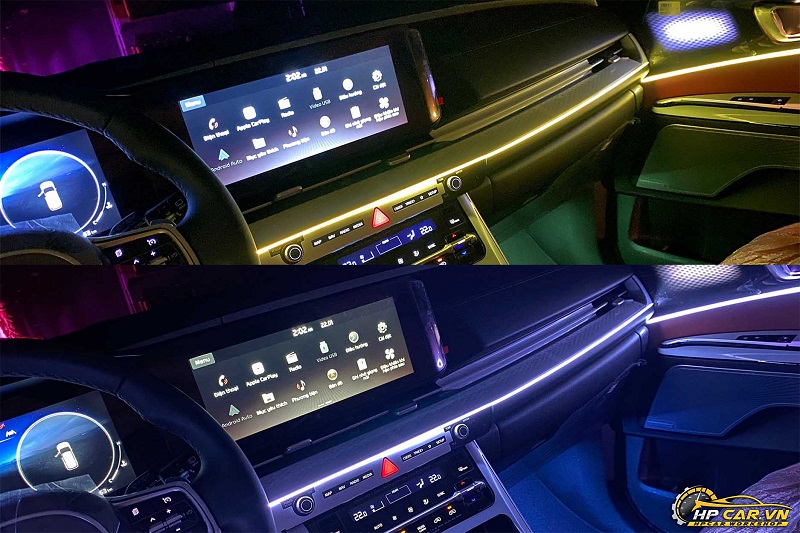 Trang bị thêm đèn led viền cho xe ô tô Độ đèn led nội thất ô tô tại HPCAR