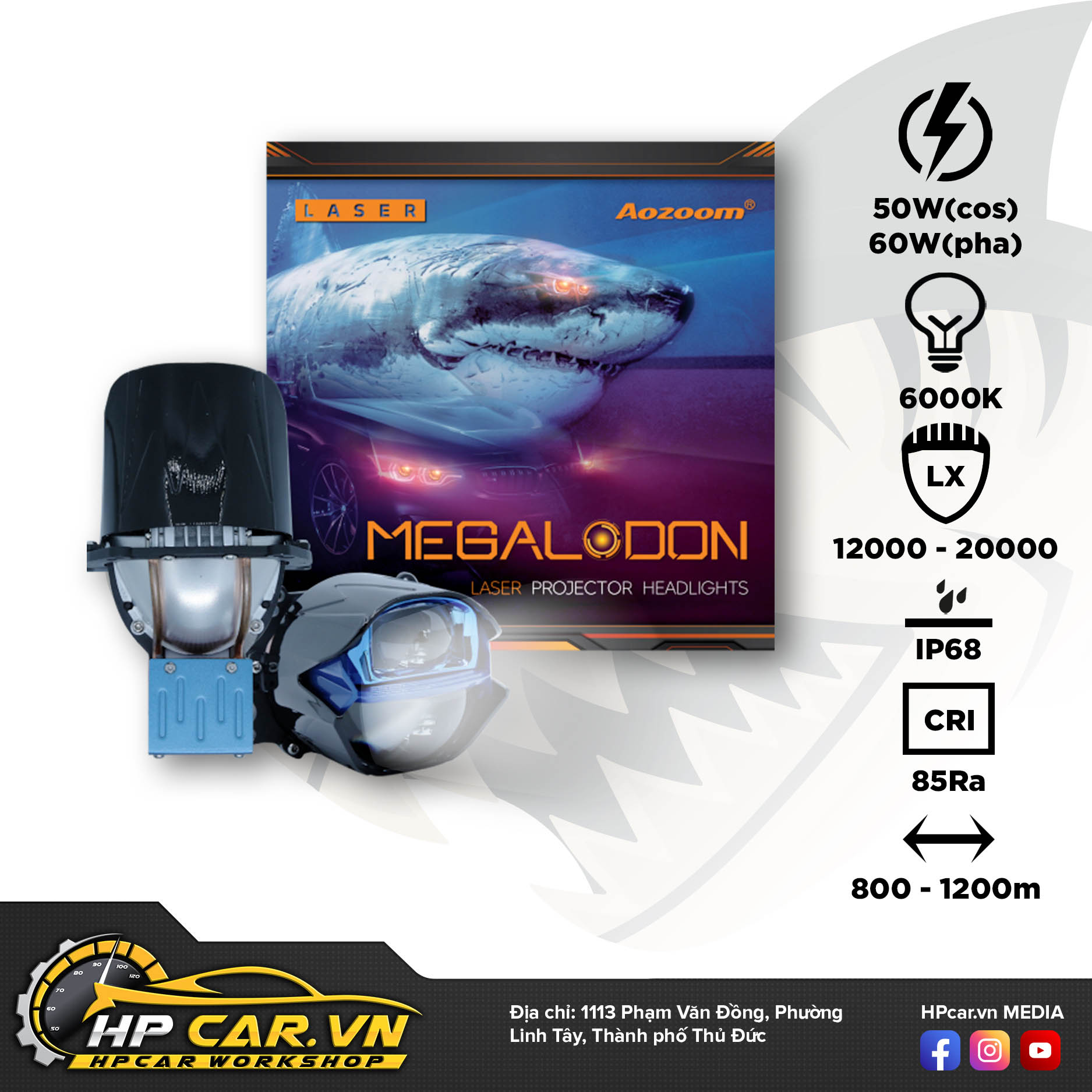 Bi Laser Aozoom Megalodon Light 13 Bi Laser Aozoom Megalodon Light