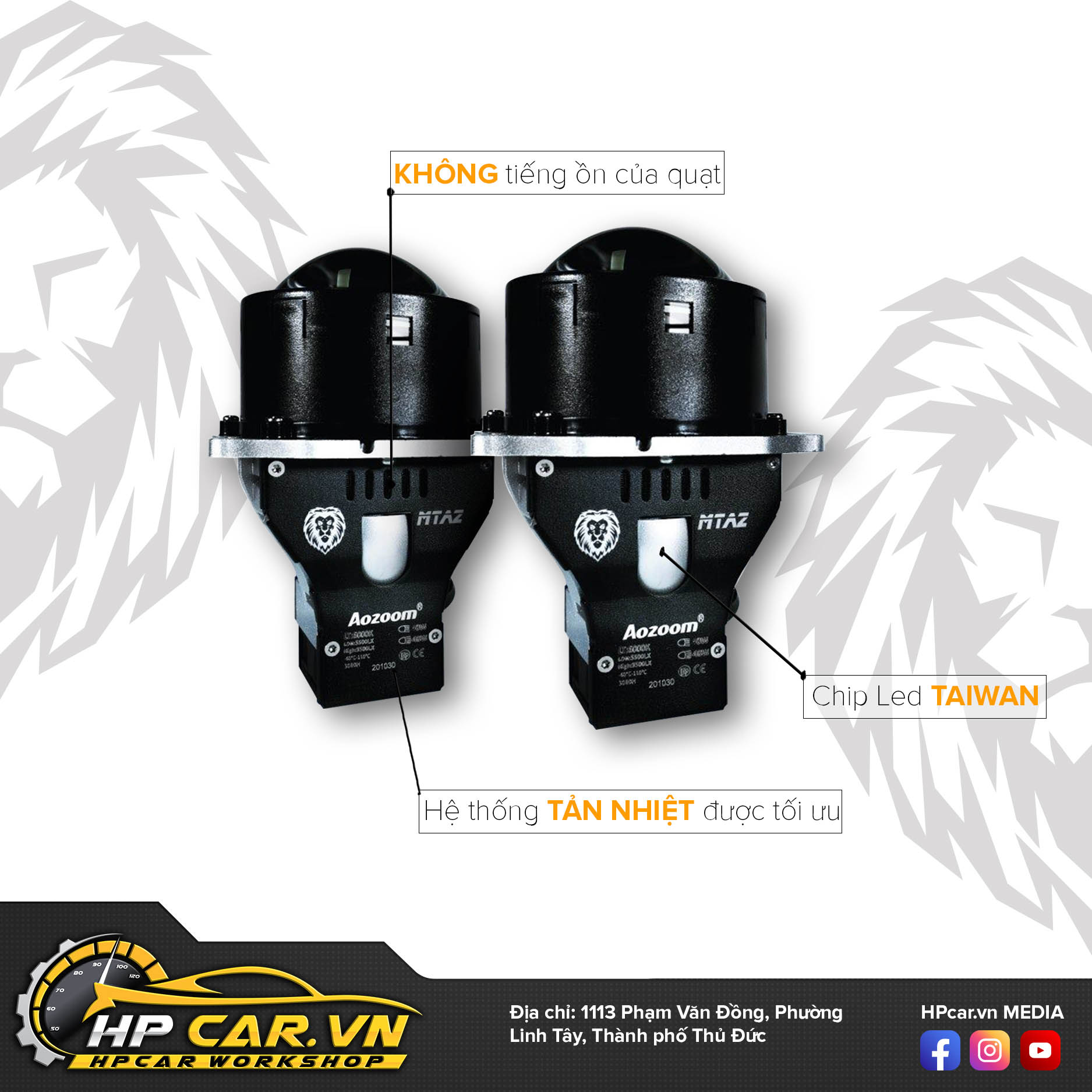 Bi Led Aozoom Leo Light 12 Bi Led Aozoom Leo Light chất lượng cao