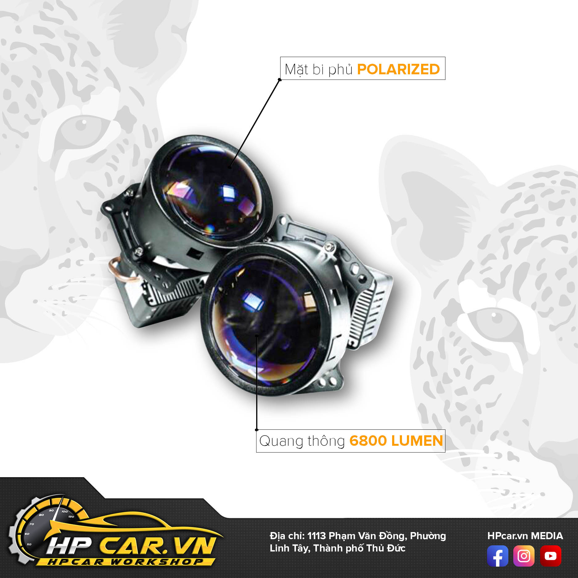 thông số kỹ thuật Bi Laser Aozoom Jaguar Light