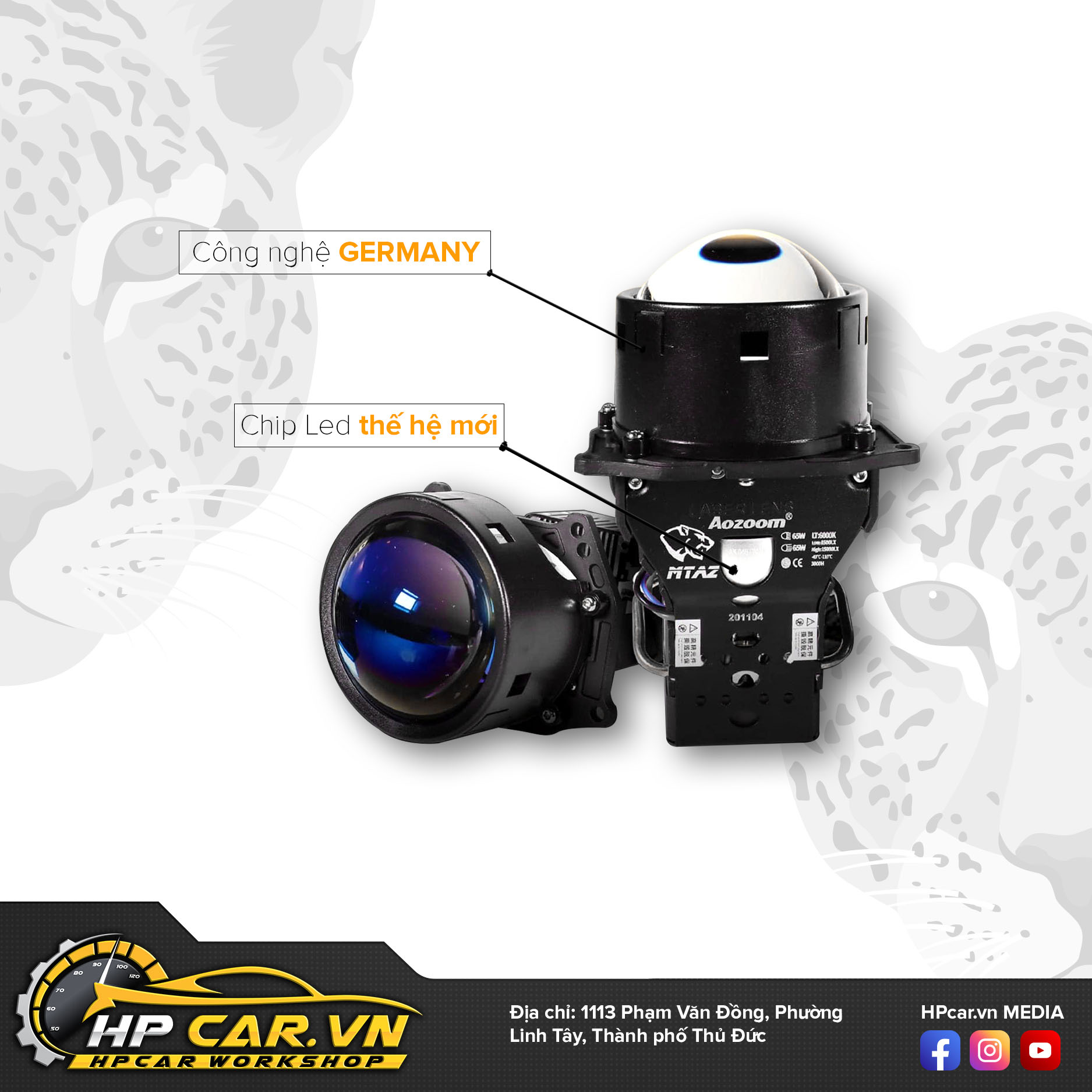 đặc điểm Bi Laser Aozoom Jaguar Light