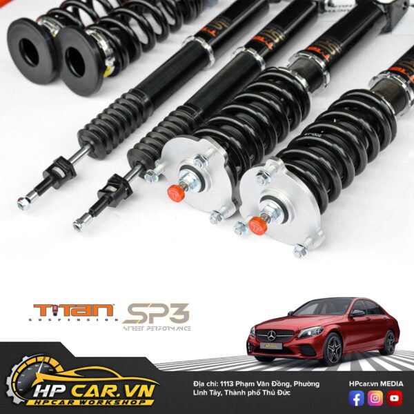 Phuộc TITAN SP3 MERCEDES-BENZ C CLASS W205 4WD COILOVERS