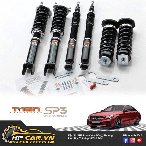 đặc điểm Phuộc TITAN SP3 MERCEDES-BENZ C CLASS W205 4WD COILOVERS