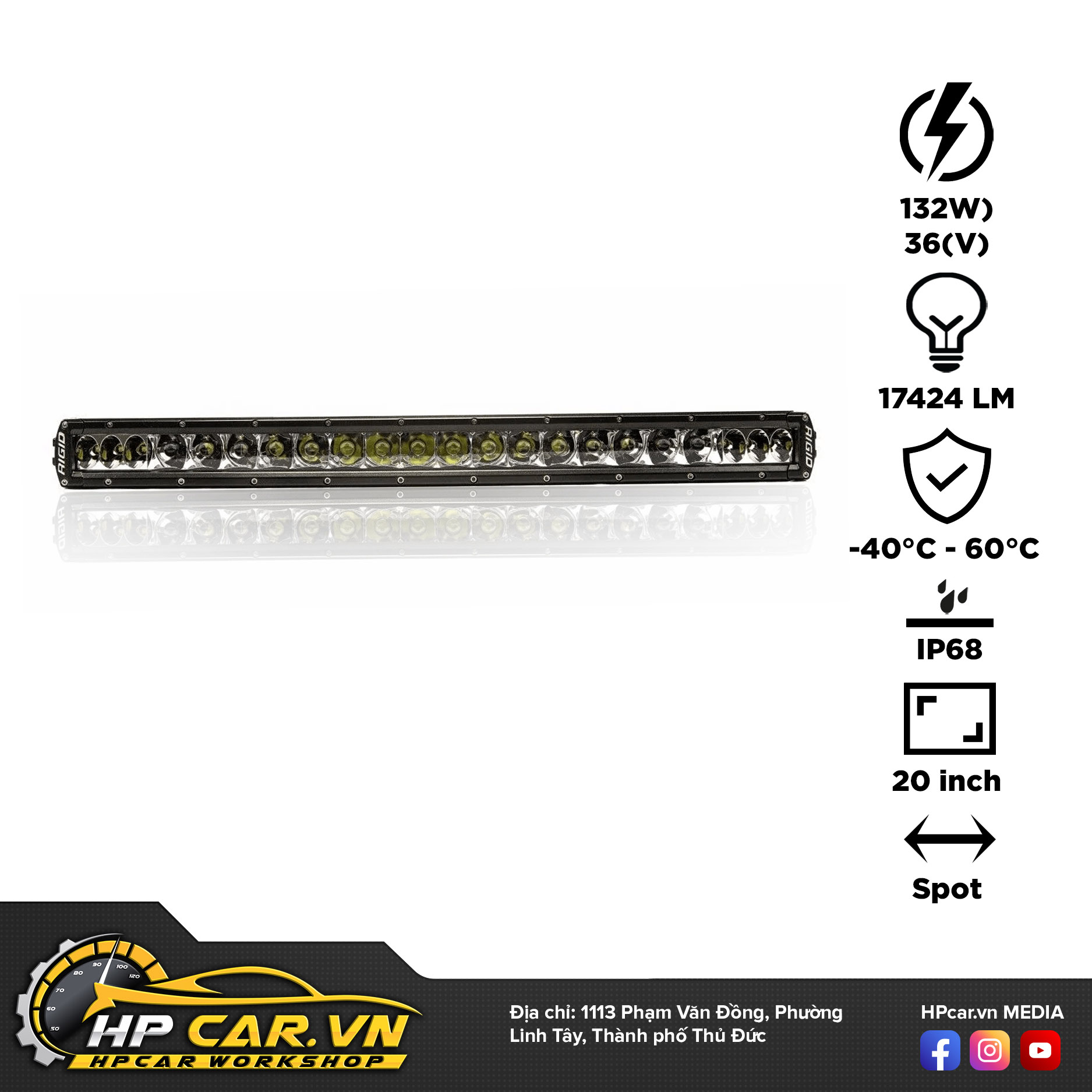 ưu điểm Đèn Led bar Rigid SR-Series Pro