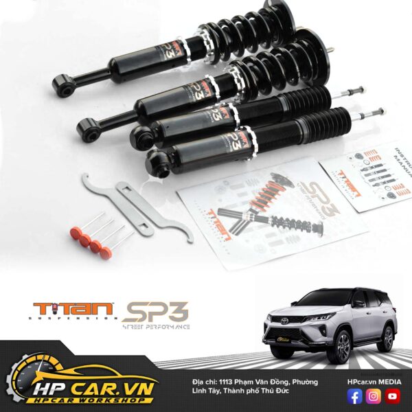 đặc điểm Phuộc TITAN SP3 TOYOTA FORTUNER AN150 AN160