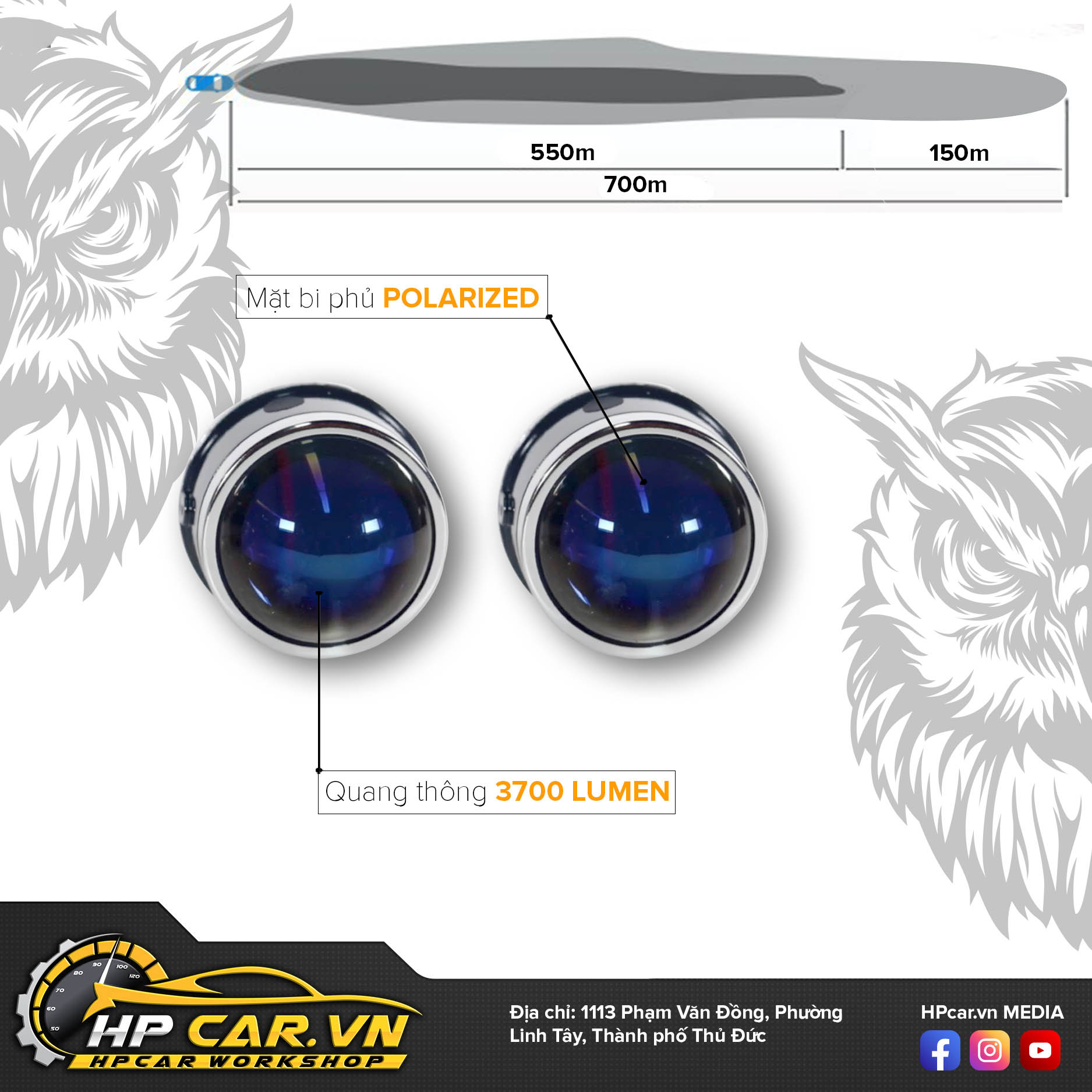 Bi Xenon Aozoom OWL FOG LIGHT 13 tính năng Bi Xenon Aozoom OWL FOG LIGHT