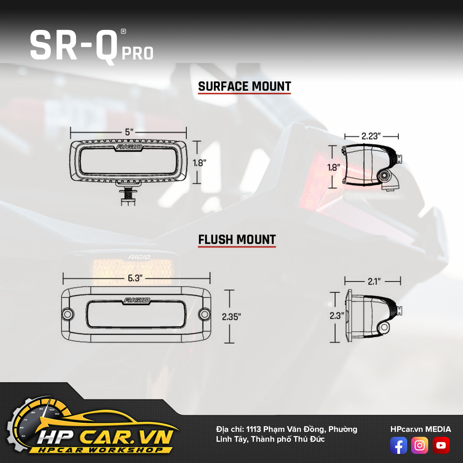 Đặc trưng của Đèn Led bar Rigid SR-Q Pro