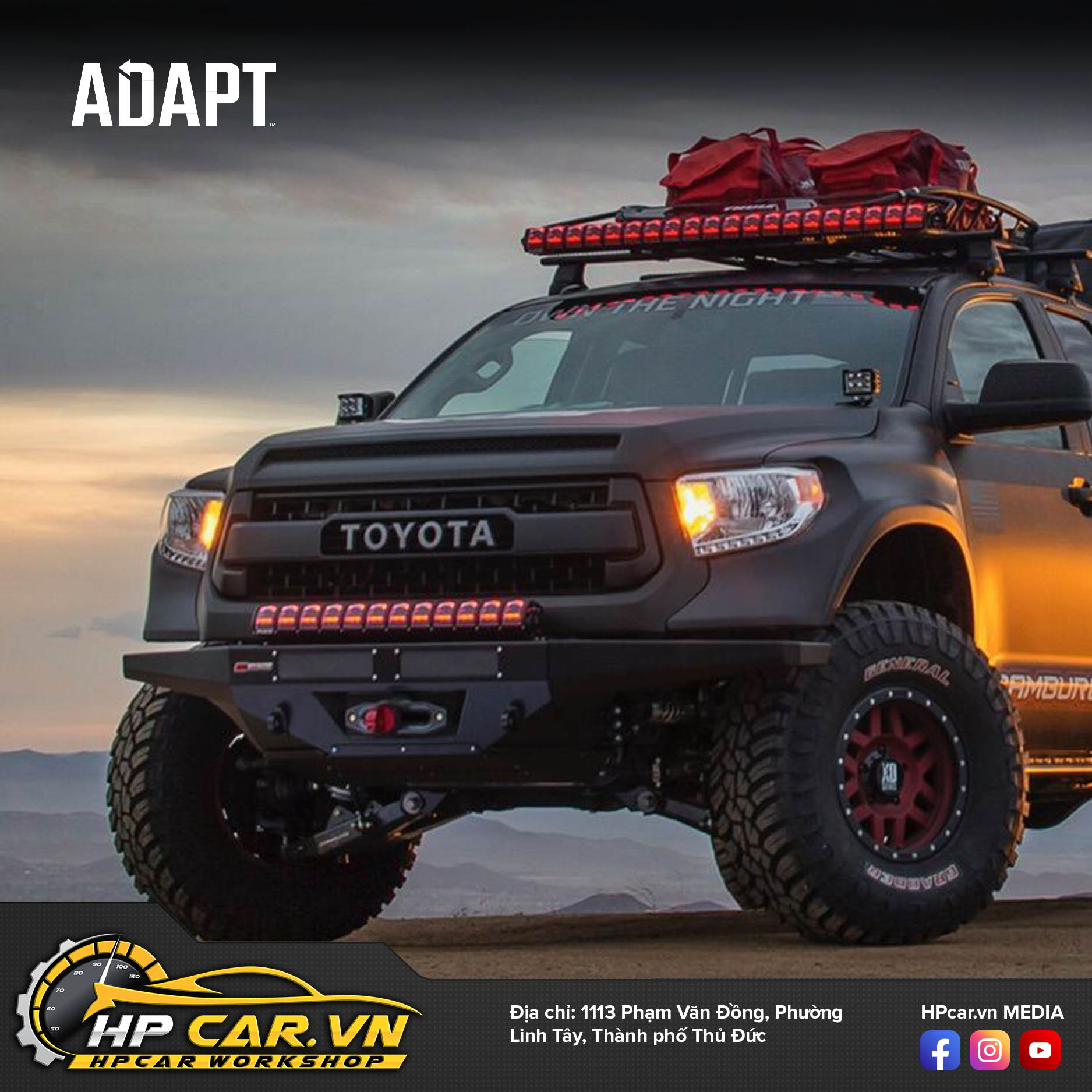 lắp đặt Đèn Led bar Rigid Adapt ở đâu?