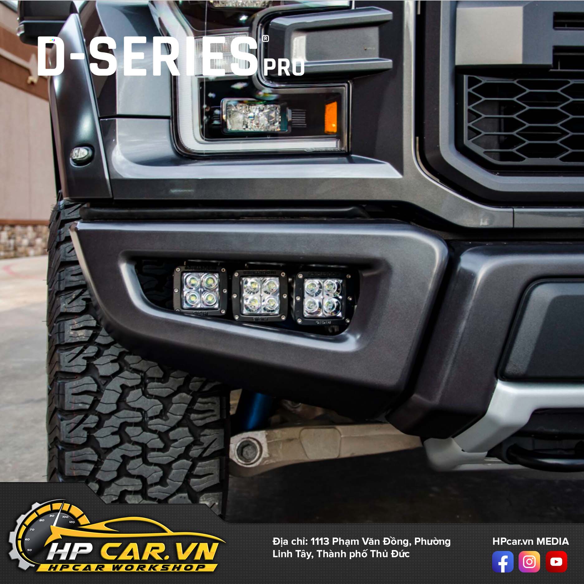 Đèn Led bar Rigid D-Series Pro chất lượng cao