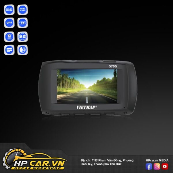 Camera VIETMAP GoSafe S70G 15 tính năng Camera VIETMAP GoSafe S70G