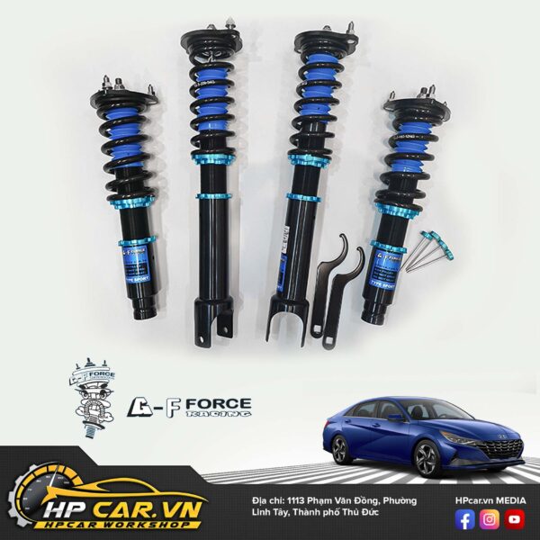 Phuộc g-f force racing Hyundai Elantra 10 thành phần Phuộc g-f force racing Hyundai Elantra