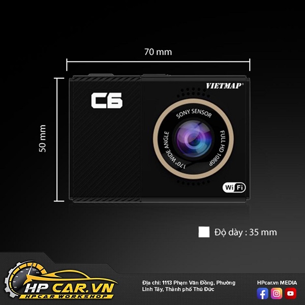 Camera VIETMAP C6 18 ưu điểm Camera VIETMAP C6