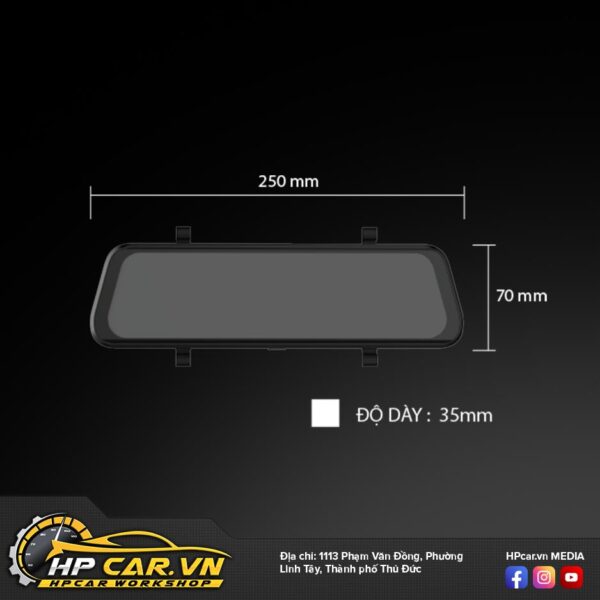 kích thước Camera VIETMAP G39