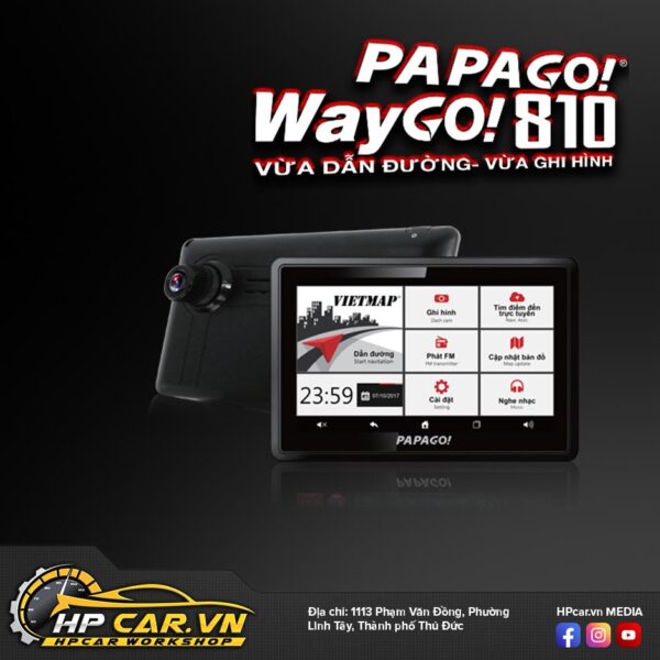 Camera VIETMAP WAYGO 810 14 Thiết bị dẫn đường Vietmap PAPAGO Waygo 810