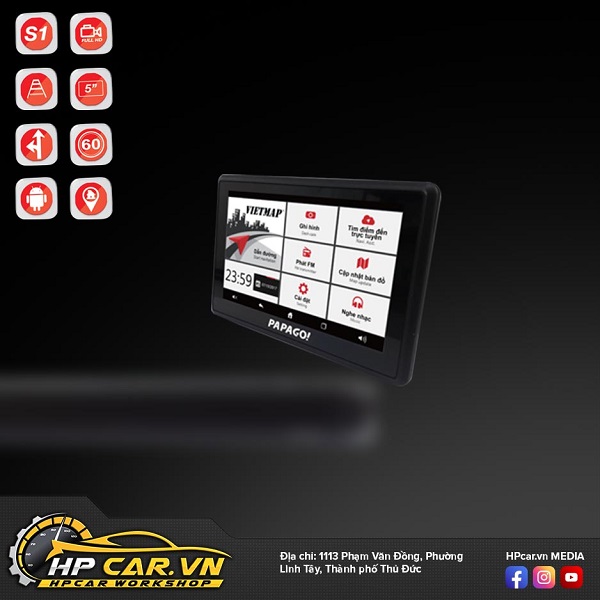 Camera VIETMAP WAYGO 810 18 lắp đặt Vietmap PAPAGO Waygo 810