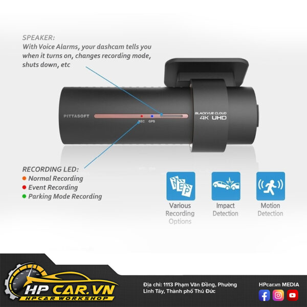 Camera Hành Trình Ô Tô Cao Cấp 4K Blackvue DR900X-2CH PLUS 15 camera hành trình ô tô Blackvue DR900X-2CH PLUS