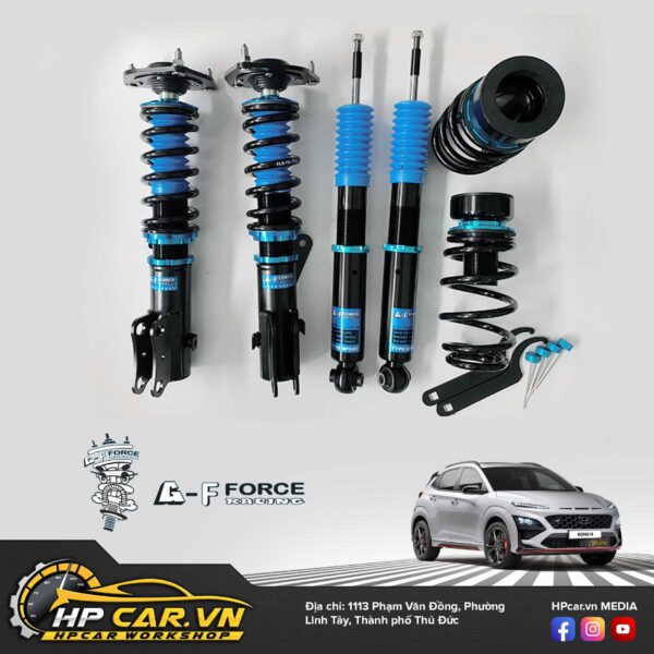 Phuộc g-f force racing Hyundai Kona 10 thành phần Phuộc g-f force racing Hyundai Kona