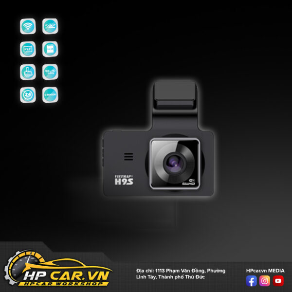 Camera VIETMAP H9S 14 lắp đặt Camera Hành Trình Vietmap H9S