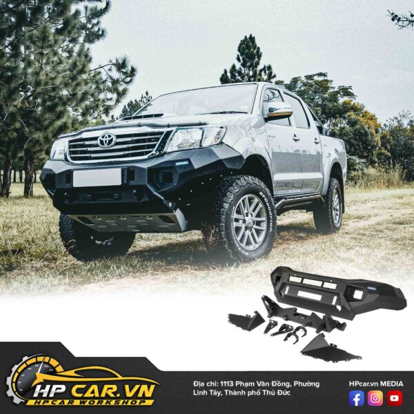 CẢN TRƯỚC RIVAL HỢP KIM NHÔM CHO TOYOTA HILUX 11 Cản nhôm Rival chất lượng