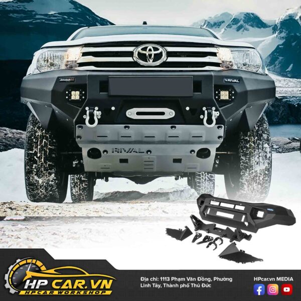 CẢN TRƯỚC RIVAL HỢP KIM NHÔM CHO TOYOTA HILUX 12 Cản nhôm Rival