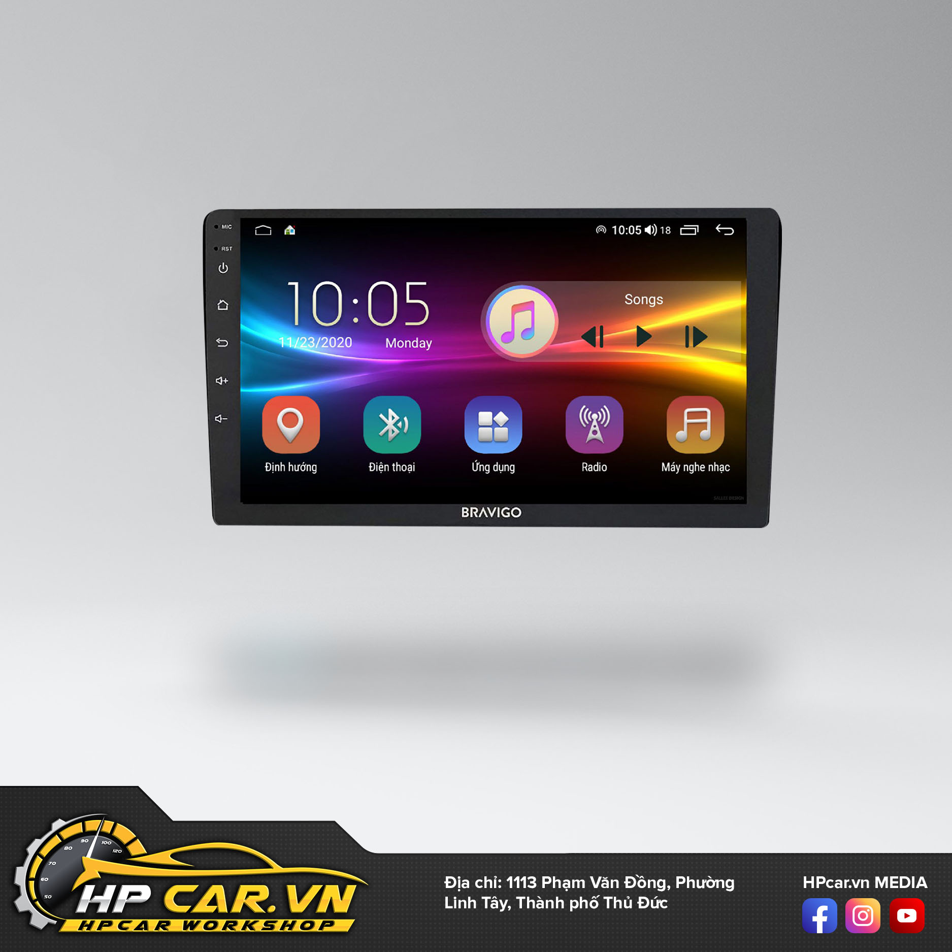 Bảng giá màn hình ô tô Bravigo mới nhất tại HPCar.vn 48 màn hình Bravigo Pro 2 giá tốt