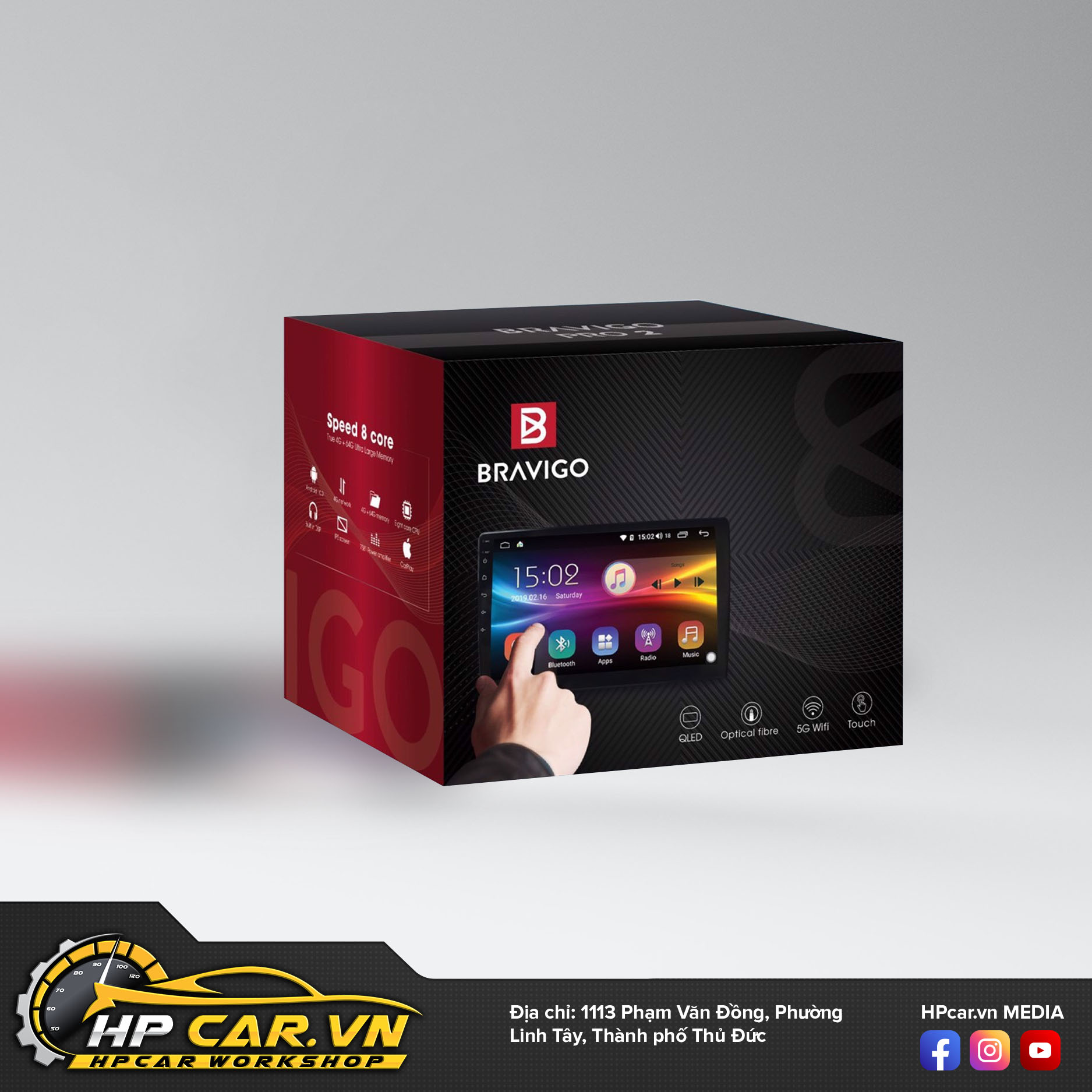 Bảng giá màn hình ô tô Bravigo mới nhất tại HPCar.vn 47 màn hình Bravigo Pro 2 hcm