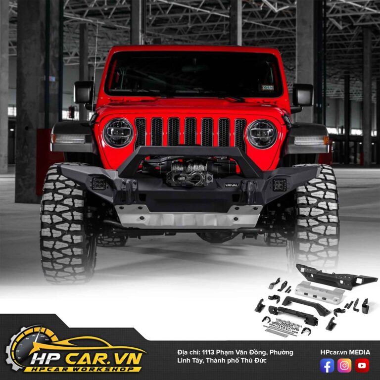 Mẫu cản trước cho xe bán tải tốt nhất hiện nay - JEEP WRANGLER loại RIVAL hợp kim nhôm tong hop mau can truoc cho xe ban tai tot nhat