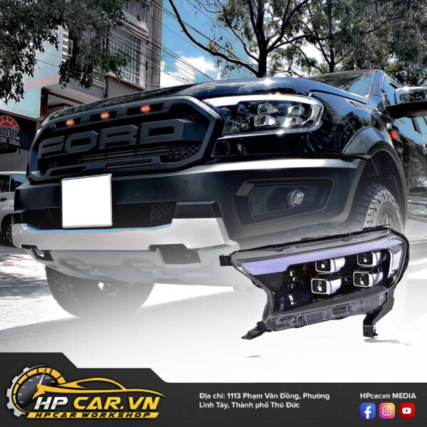 CỤM ĐÈN PHA BI LED 4 BEAM 13 tính năng Cụm đèn Pha Bi led 4 Beam