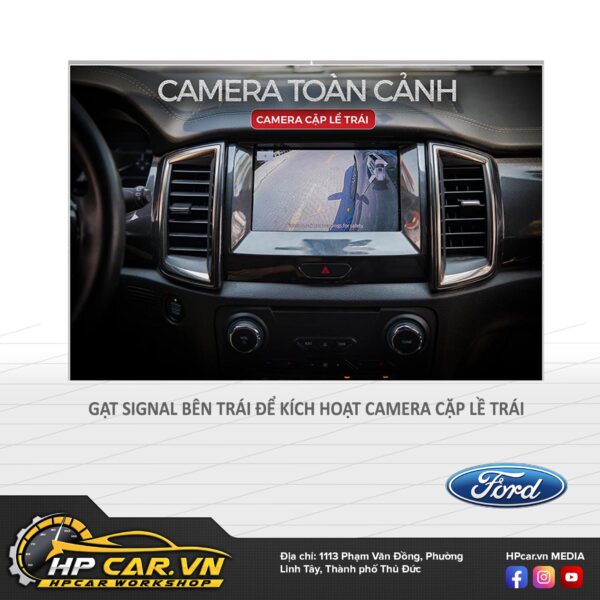 Gói nâng cấp và kích hoạt Camera toàn cảnh 360 cho các dòng xe Ford 13 công dụng Camera toàn cảnh 360