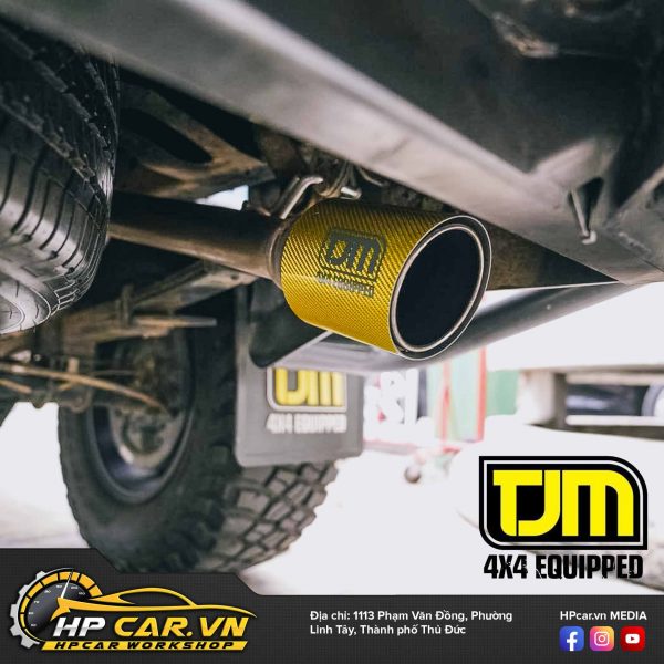 ỐNG XẢ ĐƠN TJM EXHAUST – GOLD CARBON TAIL CHO XE RAPTOR 12 Ống xả đơn TJM Exhaust