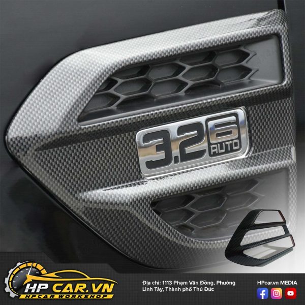 SIDE BODY TRIM CARBON VÈ TRƯỚC FORD RANGER 8 Side body Trim Carbon vè trước Ford Ranger