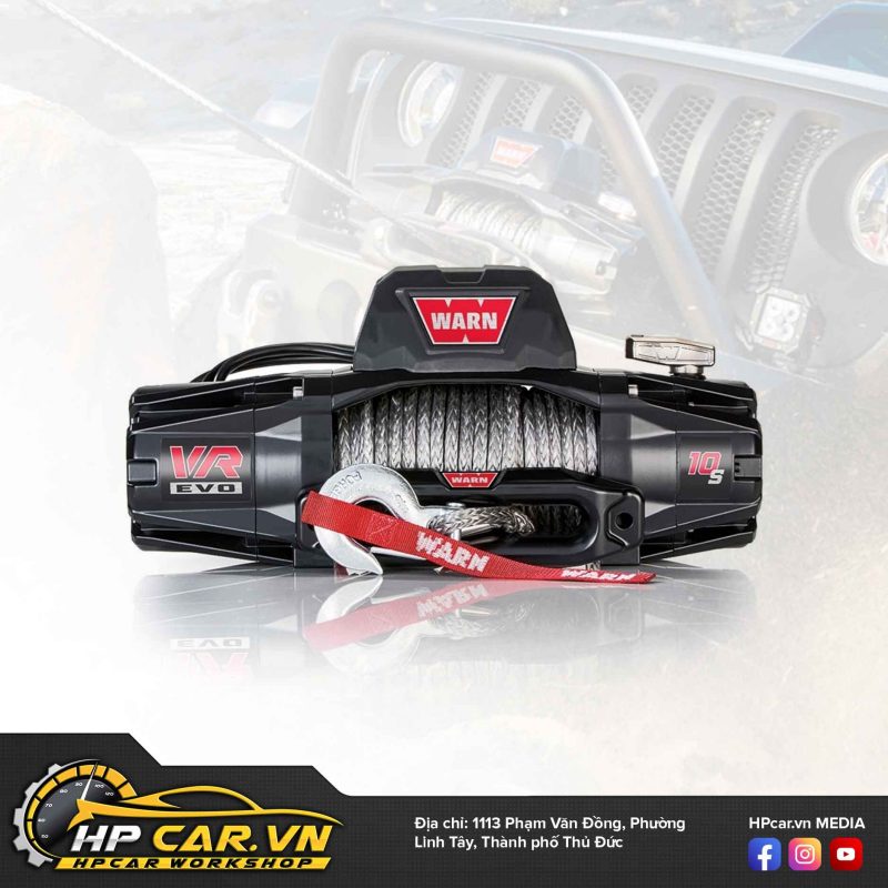 TỜI ĐIỆN WARN VR EVO 10-S CÁP MỀM SYNTHETIC (103253) 14 WARN VR EVO SERIES