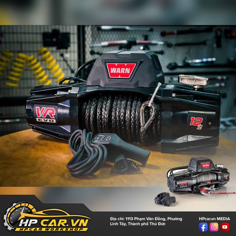 TỜI ĐIỆN WARN VR EVO 12-S CÁP MỀM SYNTHETIC (103255) 16 dia chi cung cap dung cu bao ve o to chinh hang