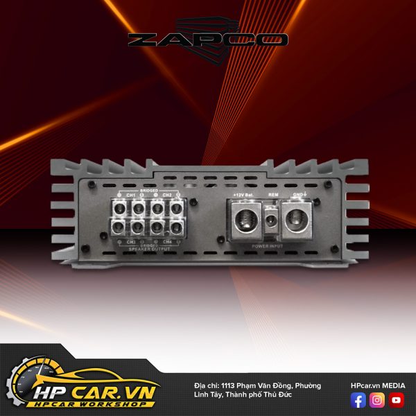 ÂM LY ZAPCO Z-150.4 II 9 Thông số kỹ thuật âm ly ZAPCO Z-150.4 II