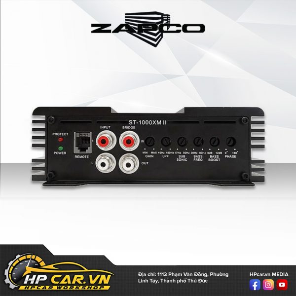 ÂM LY ZAPCO ST-1000XMII ST-X 9 thông số ÂM LY ZAPCO ST-1000XMII ST-X