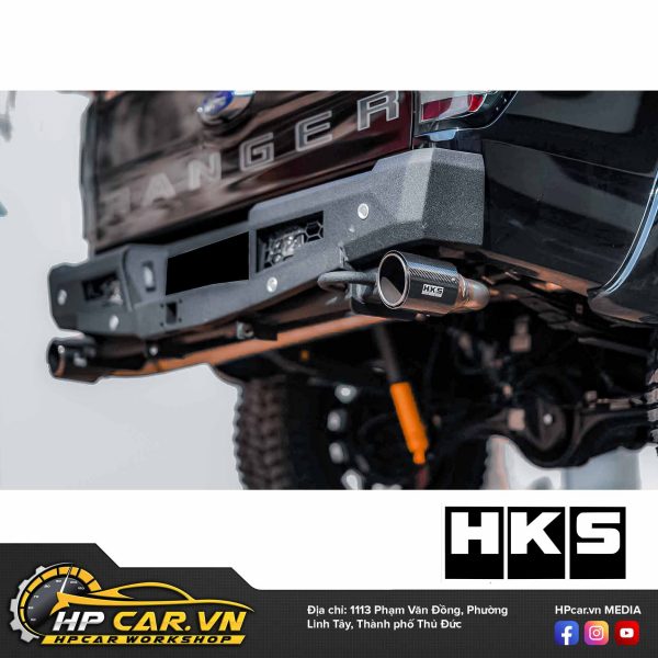 ỐNG XẢ HKS LEGAMAX CARBON DUAL TAIL CHO FORD RANGER RAPTOR 12 ống xả HKS Legamax Carbon Dual Tail