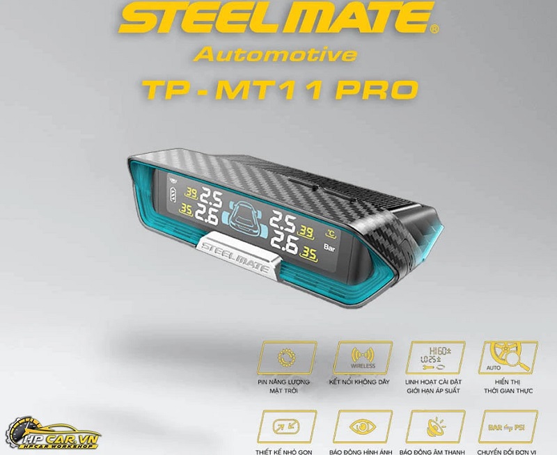 Cảm biến áp suất lốp Steelmate gắn ngoài Cảm biến áp suất lốp Steelmate gắn ngoài