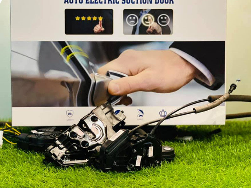 Ưu điểm khi độ cửa hít tự động cho xe Hyundai Santafe uu diem khi do cua hit tu dong cho xe Hyundai Santafe