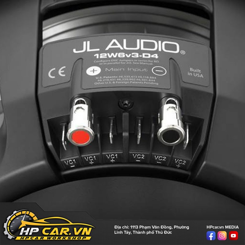 Phụ kiện loa JL AUDIO 12W6V3-D4 gắn ô tô phu kien loa JL AUDIO 12W6V3-D4