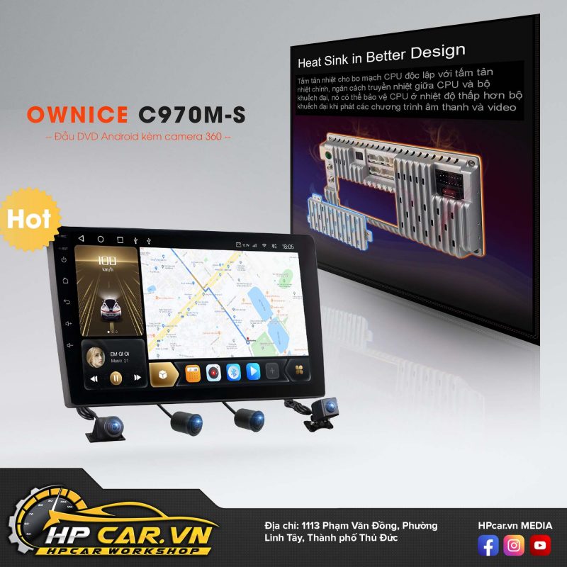 Ownice C970M Premium - Phụ kiện gắn xe ô tô chất lượng Ownice C970M Premium