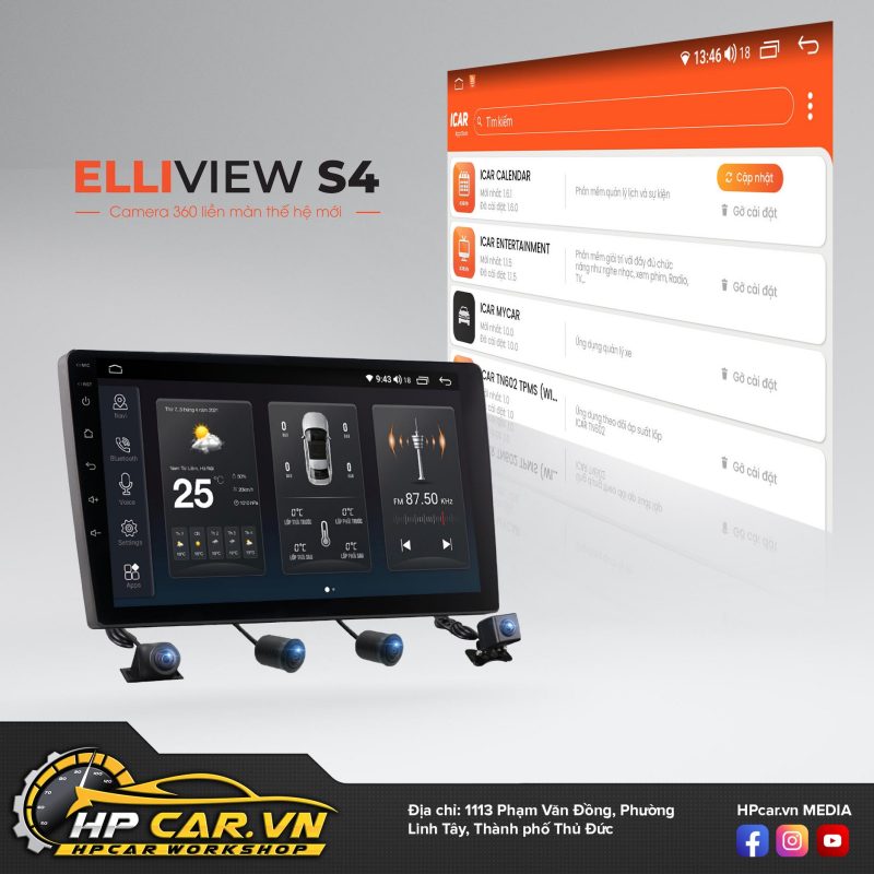 Android Elliview S4 Premium [6GB128GB + Carplay]
