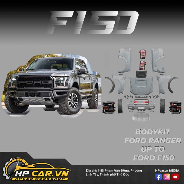 BỘ WIDE BODYKIT FULL RANGER NÂNG CẤP F150 7 bộ wide bodykit Full Ranger nâng cấp F150