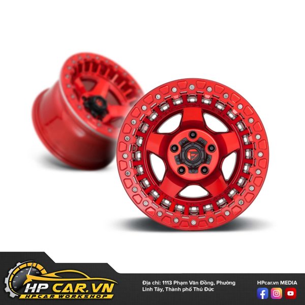 Mâm FUEL WARP BEADLOCK RED 12 độ mâm FUEL Warp Beadlock Red