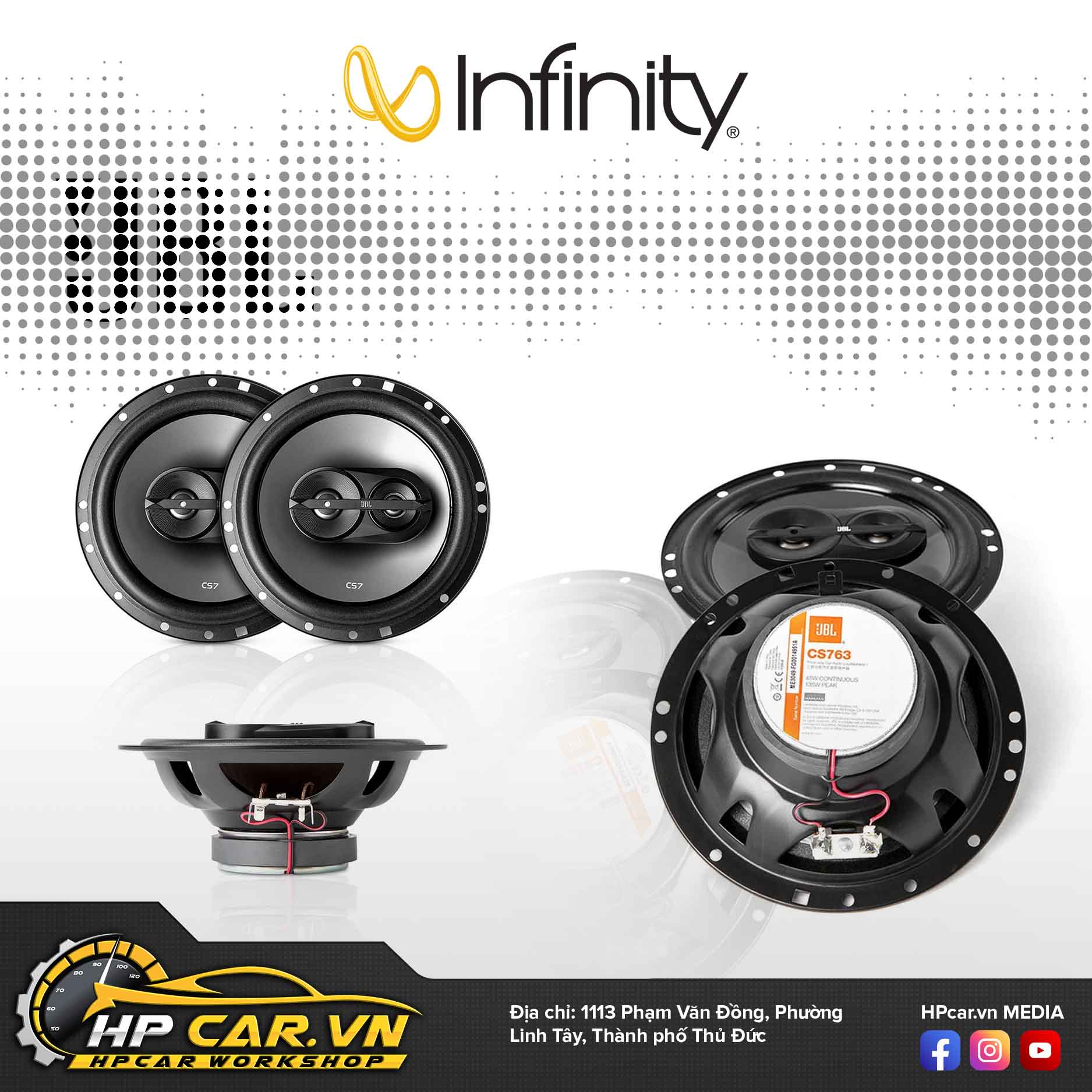 Loa đồng trục 3 way JBL CS763